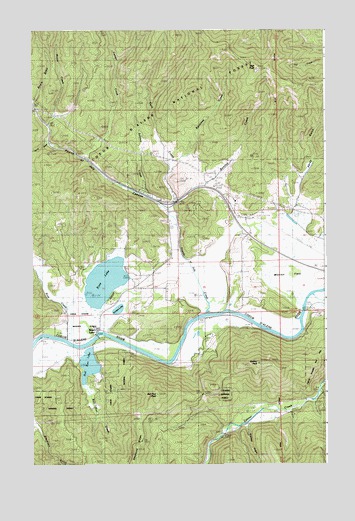 Rose Lake, ID USGS Topographic Map