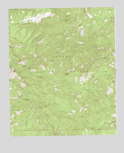 Rose Peak, AZ USGS Topographic Map