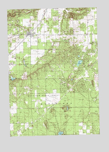 Alba, MI USGS Topographic Map
