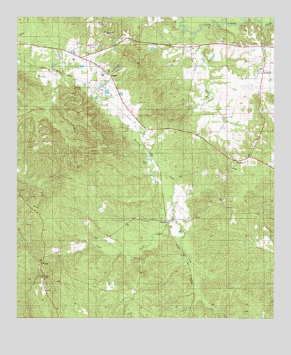 Rosebud, AL USGS Topographic Map