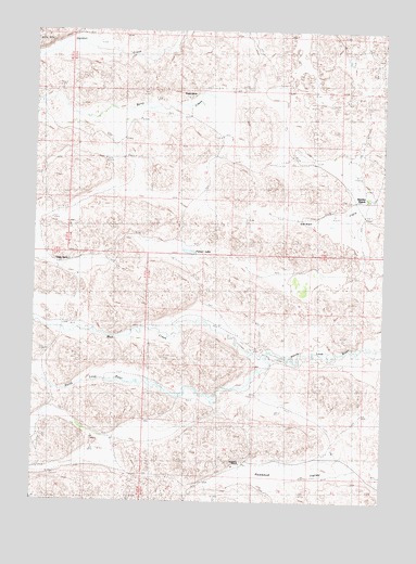Rosebud Valley, NE USGS Topographic Map