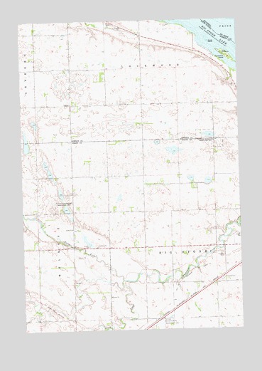 Big Stone Lake SE, SD USGS Topographic Map