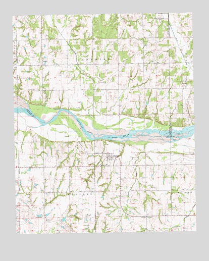 Rosedale, OK USGS Topographic Map