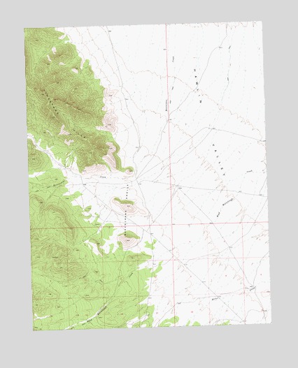 Rosencrans Knolls, NV USGS Topographic Map
