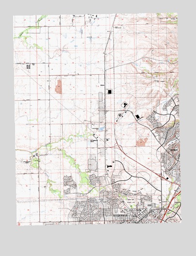 Roseville, CA USGS Topographic Map