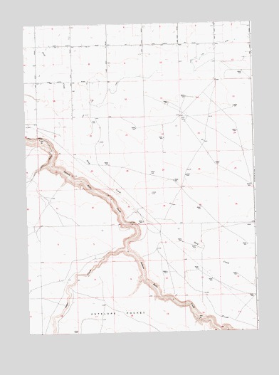 Roseworth NE, ID USGS Topographic Map