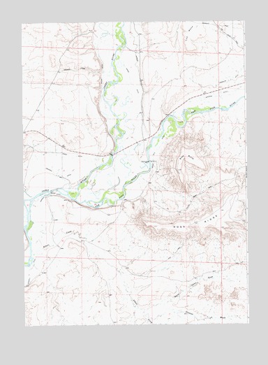 Ross Butte, WY USGS Topographic Map