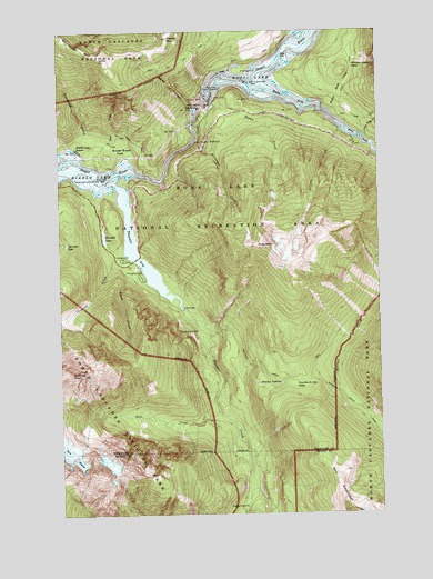 Ross Dam, WA USGS Topographic Map