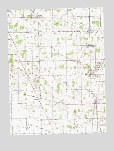 Rossburg, OH USGS Topographic Map