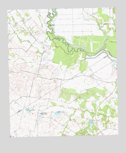 Rosser SW, TX USGS Topographic Map