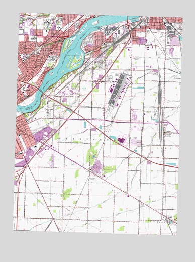 Rossford, OH USGS Topographic Map