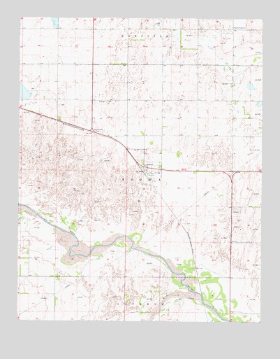 Rosston, OK USGS Topographic Map