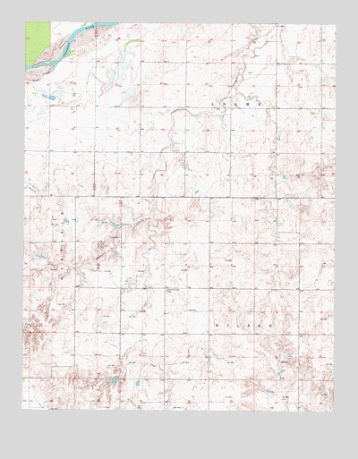 Rosston NE, OK USGS Topographic Map