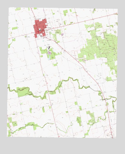 Rotan, TX USGS Topographic Map