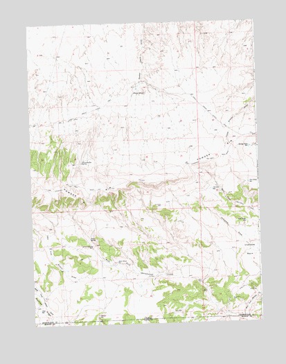 Rotten Springs, WY USGS Topographic Map