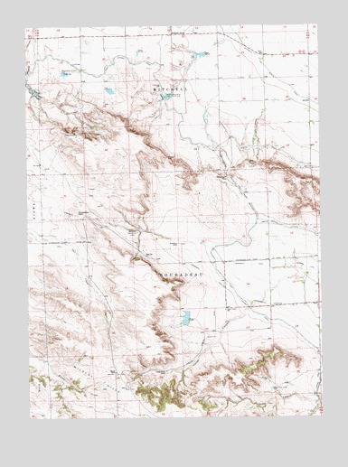 Roubadeau Pass, NE USGS Topographic Map