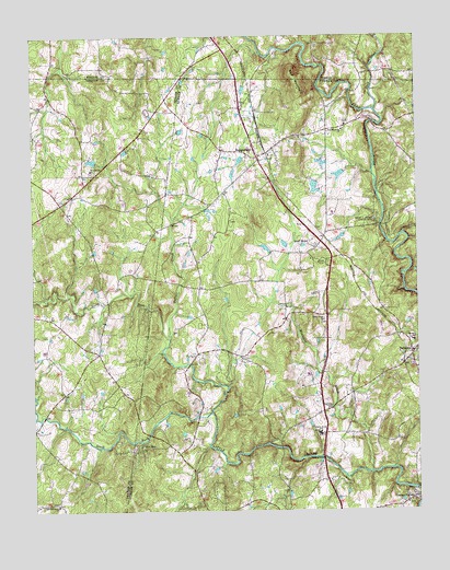 Rougemont, NC USGS Topographic Map