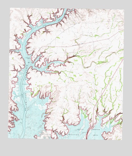 Rough Canyon, TX USGS Topographic Map