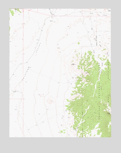 Big Ten Peak West, NV USGS Topographic Map