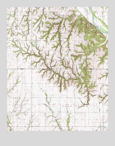 Rough Creek, OK USGS Topographic Map