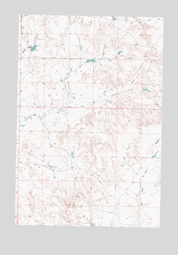 Rough Creek SE, MT USGS Topographic Map