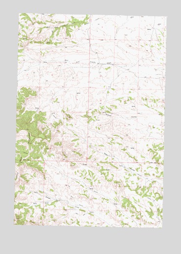 Rough Draw, MT USGS Topographic Map