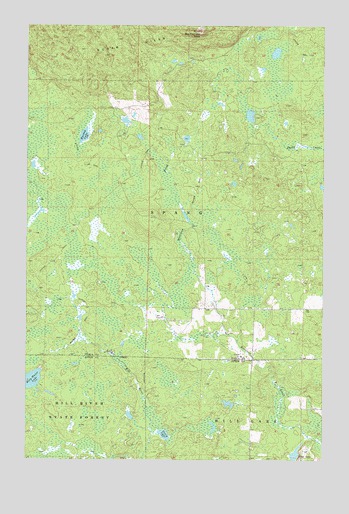 Big Thunder Peak, MN USGS Topographic Map