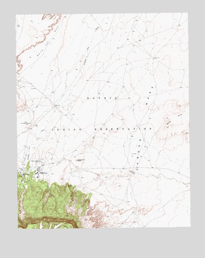Rough Rock, AZ USGS Topographic Map
