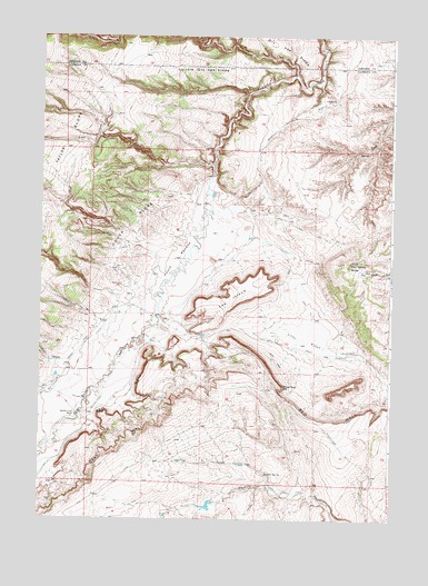 Roughlock Hill, WY USGS Topographic Map