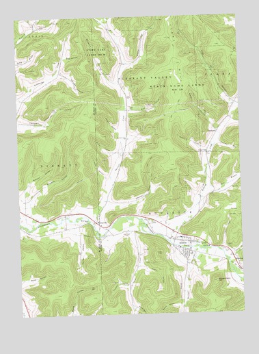 Roulette, PA USGS Topographic Map