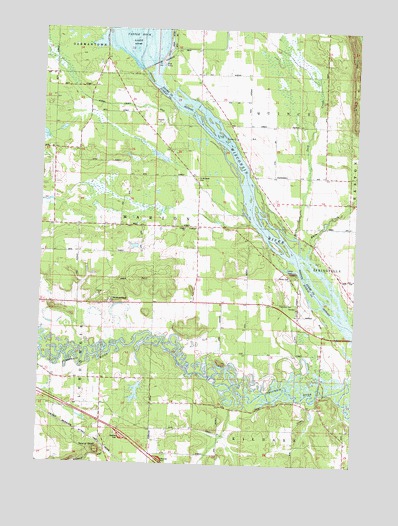 Round Bluff, WI USGS Topographic Map