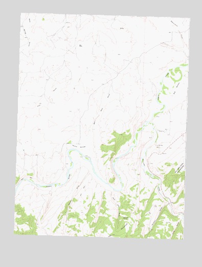 Round Bottom, CO USGS Topographic Map