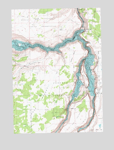 Round Butte Dam, OR USGS Topographic Map