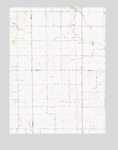 Round Grove, IN USGS Topographic Map