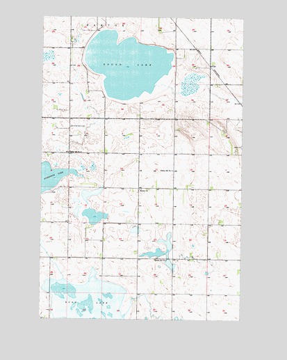 Round Lake, ND USGS Topographic Map