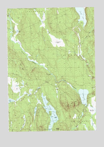 Round Lake, ME USGS Topographic Map