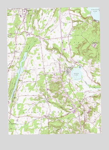 Round Lake, NY USGS Topographic Map
