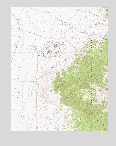 Round Mountain, NV USGS Topographic Map