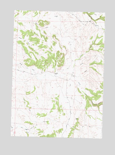 Big Trails NE, WY USGS Topographic Map
