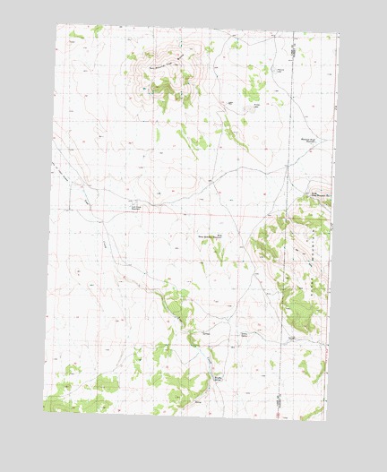 Round Top Butte, OR USGS Topographic Map