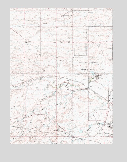 Round Top Lake, WY USGS Topographic Map