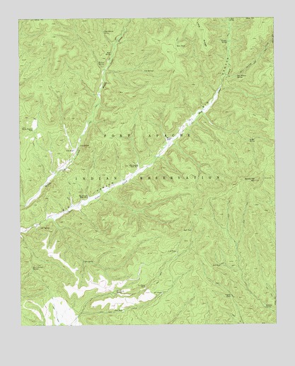 Round Top Mountain, AZ USGS Topographic Map