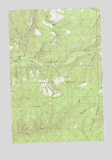 Roundtop, ID USGS Topographic Map