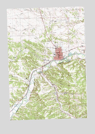 Roundup, MT USGS Topographic Map
