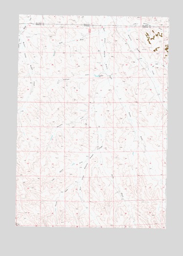 Roundup Draw, WY USGS Topographic Map