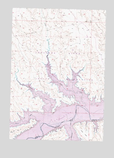 Rousseau Creek SW, SD USGS Topographic Map
