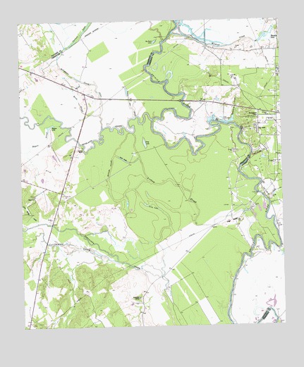 Roustabout Camp, TX USGS Topographic Map