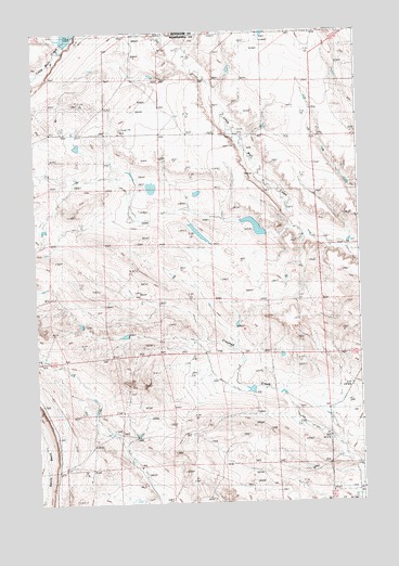 Big Wall NW, MT USGS Topographic Map