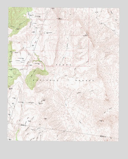 Rover Peak, AZ USGS Topographic Map