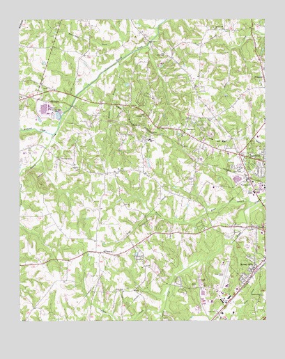 Rowan Mills, NC USGS Topographic Map